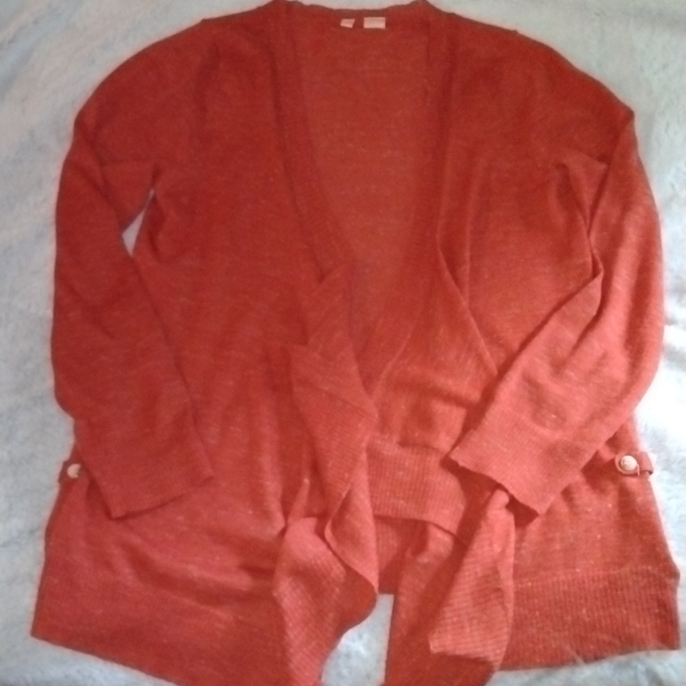 Anthropologie Moth Orange Cardigan